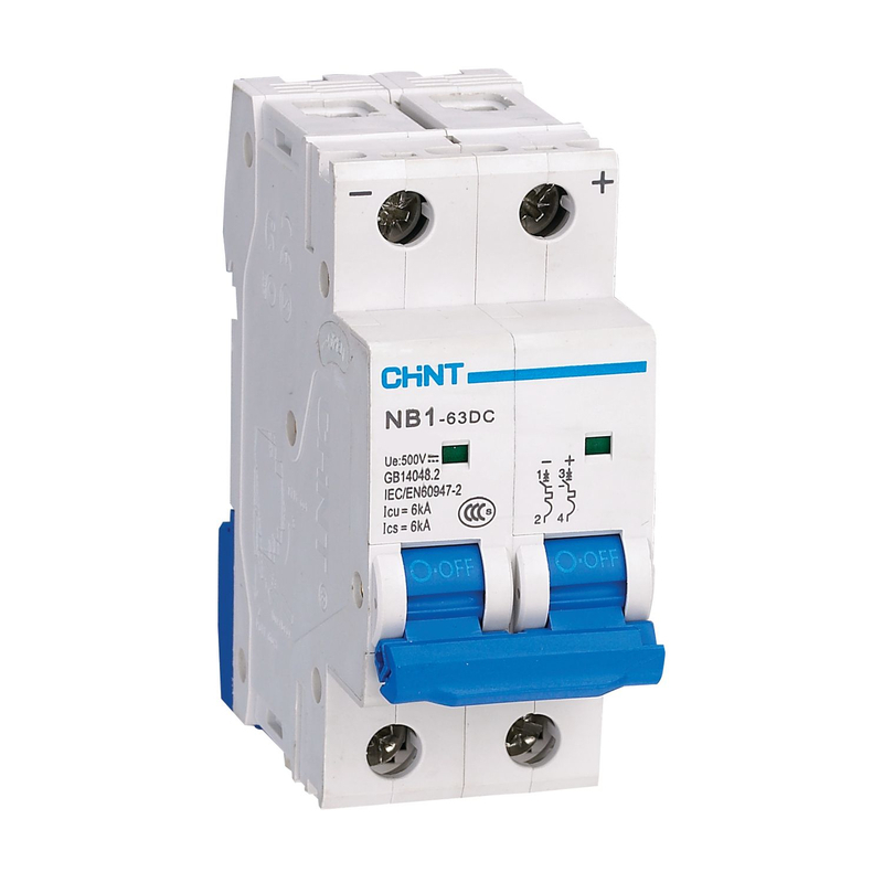 Автоматический выключатель модульный Chint NB1-63DC 2P 25А тип C 6 кА 500 В (182722)