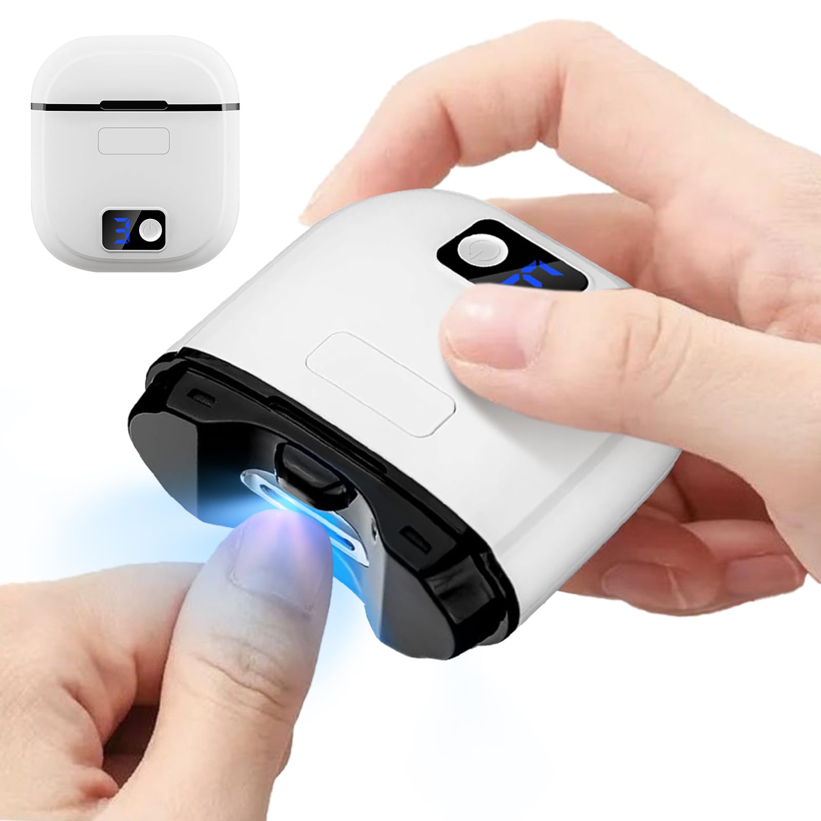 Электрические Ногти Электрические Ногти Автоматические Ногти Электрические Ногти Электрические Ногти Автоматические Ногти Низкая Пилка для Ногтей со Светодиодом Простое Управление для Толстых Ногтей и